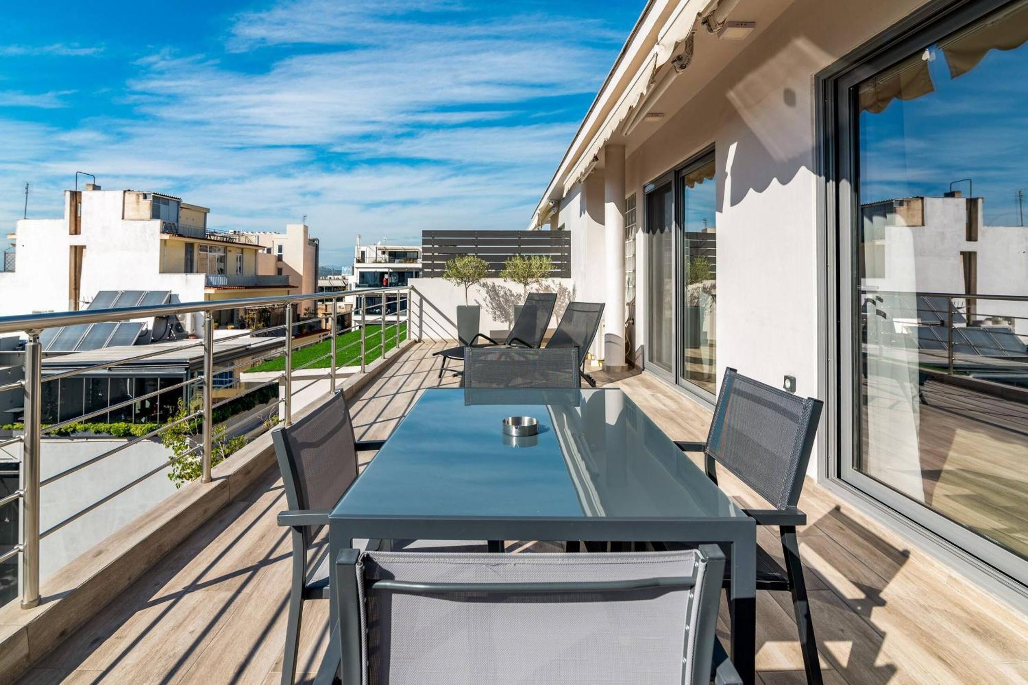 Dreamy Athens Penthouse With Acropolis View Apartment Екстериор снимка